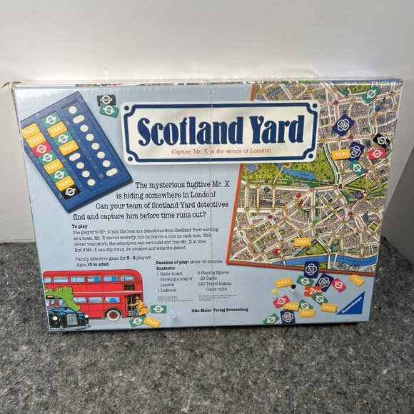 VTG Scotland Yard Board Game 1991 Ravensburger Brand New Sealed READ Detective - Picture 2 of 9